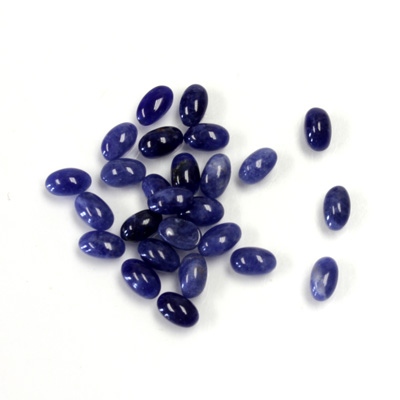 Gemstone Cabochon - Oval 05x3MM SODALITE