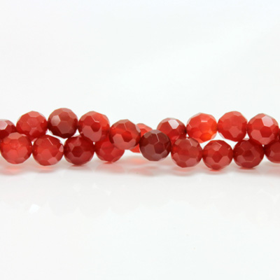 Gemstone Bead - Faceted Round 08MM CORNELIAN