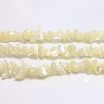 Shell Bead - Chip Baroque WHITE TROCHUS