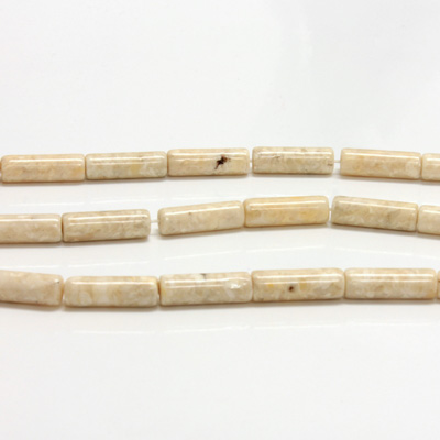 Gemstone Bead - Smooth Tube 13x4 RIVERSTONE