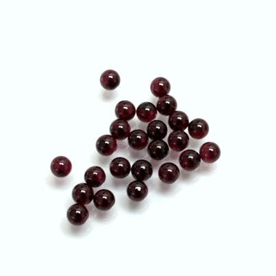 Gemstone No-Hole Ball - 04MM GARNET