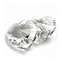 Preciosa Crystal Pendant - Heart 14.4x14MM CRYSTAL