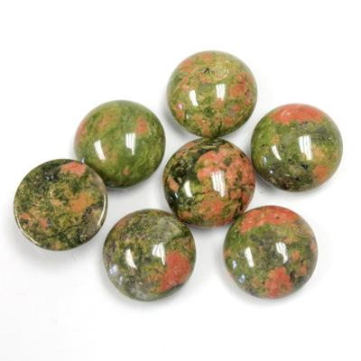 Gemstone Cabochon - Round 11MM EPIDOTE