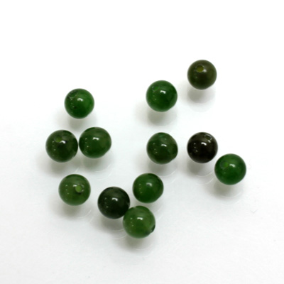 Gemstone 1-Hole Ball 05MM TAIWAN JADE