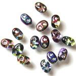 Preciosa Czech Glass 2-Hole Seed Bead - Twin 2.5x5MM 01550 GRAPE CRYSTAL