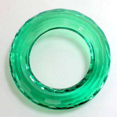 Plastic Faceted Ring 49MM EMERALD