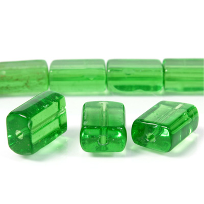 Glass Bead TablePolished -  Cushion 12x8MM PERIDOT