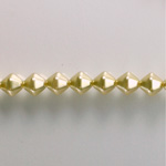 Czech Glass Pearl Bead - Hex/Lantern 06MM LT OLIVE 70457