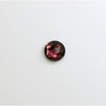 Glass Flat Back Foiled Rauten Rose - Round 07MM AMETHYST