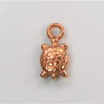 Metalized Plastic Pendant- Turtle 20x12MM COPPER