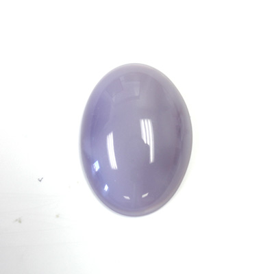 Italian Plastic Flat Back Cabochon - Oval 25x18MM LT. PURPLE NUVOLATO (4775)