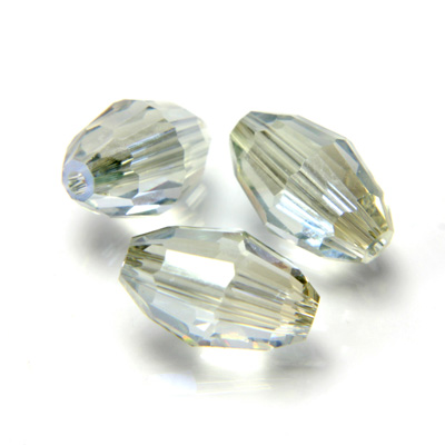 Preciosa Crystal Bead - Olive 09x6MM VIRIDIAN