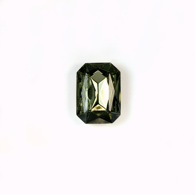 Glass Point Back Tin Table Cut (TTC) Stone - Cushion Octagon 08x6MM BLACK DIAMOND