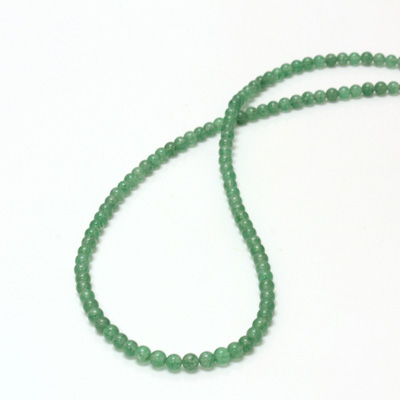 Gemstone Bead - Smooth Round 03MM AVENTURINE-GREEN