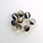 Czech Pressed Glass Bead - Smooth Round 08MM AZURO