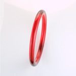 Acrylic Bangle -  Round Domed 9MM RUBY