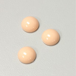 Plastic Flat Back Opaque Cabochon - Round 11MM ANGEL SKIN CORAL