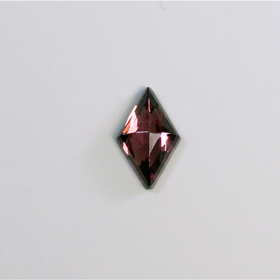 Glass Flat Back Foiled Rauten Rose - Diamond 16x10MM AMETHYST