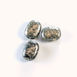 Plastic  Bead - Mixed Color Smooth Flat Keg 13x10MM PYRITE