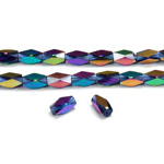 Cut Crystal Bead - Rectangle 8x4MM SAPPHIRE IRIS