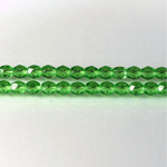 Czech Glass Fire Polish Bead - Round 04MM LT EMERALD