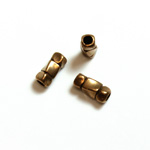 Brass Bead - Fancy Twist 07x3MM RAW BRASS Lead Safe