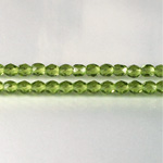 Czech Glass Fire Polish Bead - Round 04MM OLIVINE