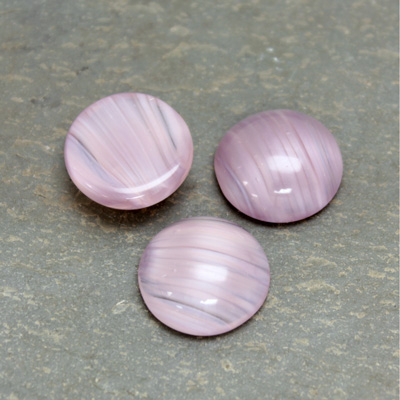 Glass Medium Dome Cabochon - Round 15MM AMETHYST QUARTZ