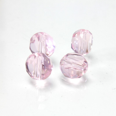 Chinese Cut Crystal Bead - Round Disc Side Drilled 06MM ROSALINE