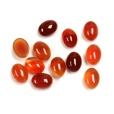 Gemstone Cabochon - Oval 08x6MM CORNELIAN