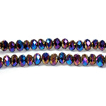 Chinese Cut Crystal Bead - Rondelle 02x3MM JET AB