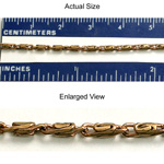 Brass Chain ROUNDED SCROLL