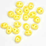 Preciosa Czech Glass 2-Hole Seed Bead - Twin 2.5x5MM TERRA PEARL YELLOW 16986