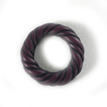 Plastic Bead - Twisted Round Ring 27MM INDOCHINE LILAC