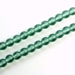 Czech Pressed Glass Bead - Smooth Round 06MM TURMALINE