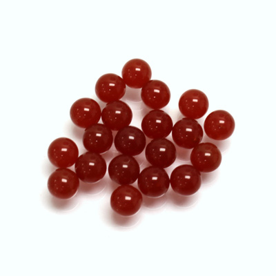 Glass No-Hole Ball - 05MM CORNELIAN