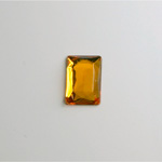 Glass Flat Back Foiled Rauten Rose - Cushion 14x10MM TOPAZ