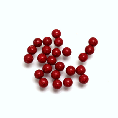 Glass No-Hole Ball - 04MM CHERRY RED