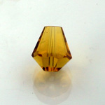 Chinese Cut Crystal Bead - Cone 06x5MM TOPAZ