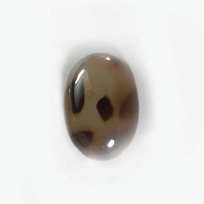 Plastic Flat Back Cabochon - Mixed Color Oval 25x18MM WHITE TORTOISE