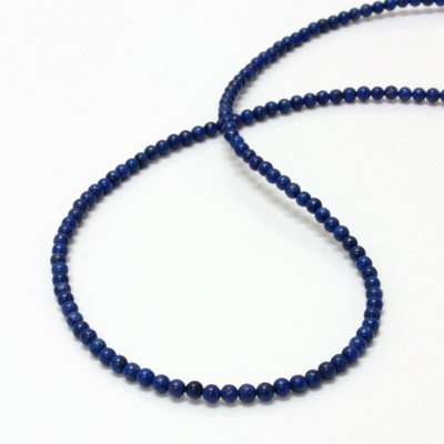 Gemstone Bead - Smooth Round 03MM LAPIS LAZULI