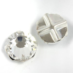 Crystal Stone in Metal Sew-On Setting - Rose Montee SS40 CRYSTAL-SILVER