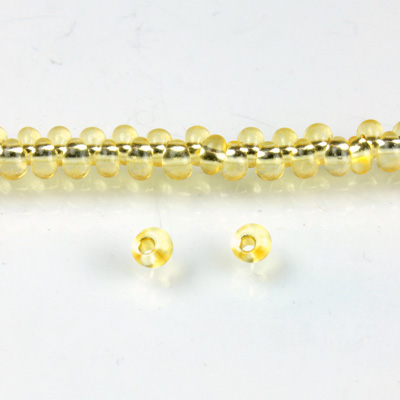 Preciosa Czech Glass Drop Seed Bead - 8/0 DYED JONQUIL SL 78181