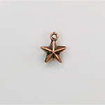 Metalized Plastic Pendant- Star 11x9 ANT COPPER