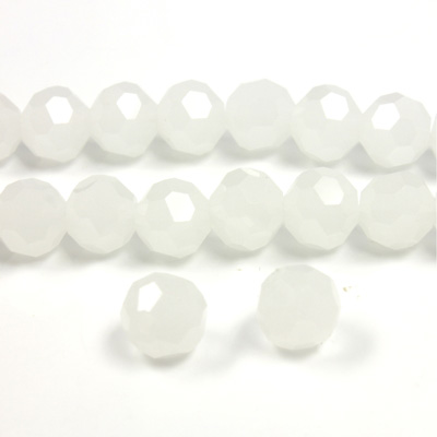 Chinese Cut Crystal Bead 32 Facet - Round 06MM ALABASTER