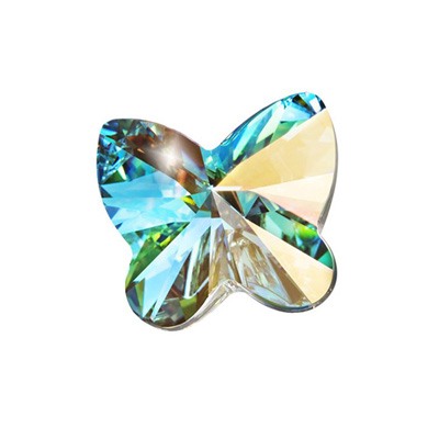 Preciosa Crystal Point Back MAXIMA Fancy Stone -Butterfly 10MM CRYSTAL AB