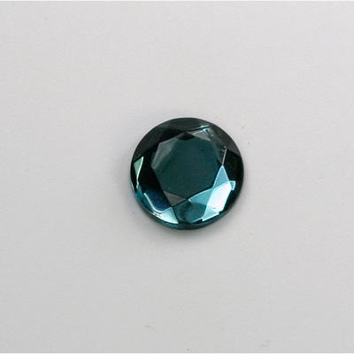 Glass Flat Back Rose Cut Fancy Foiled Stone - Round 13MM MONTANA