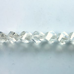 Indian Cut Crystal Bead - Helix Twisted 08MM CRYSTAL