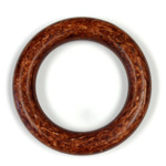 Plastic Bead - Smooth Round Ring 40MM INDOCHINE BROWN