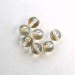 Czech Pressed Glass Bead - Smooth Round 08MM CLARIT